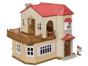Epoch Calico Critters Big House with a Red Roof Secret Attic Room-