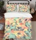 3D Color Geometry Graphics Quilt Cover Set Bedding Sets Pillowcases Queen