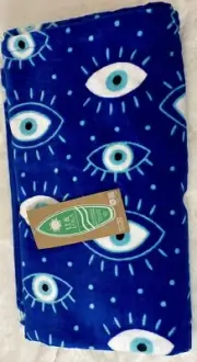 TT & Lola Blue EVIL EYE Hamsa Pool Beach Towel NWT