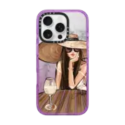 iPhone 16 Pro Impact Case MagSafe Compatible White Wine Dreamer