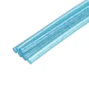 Mini Hot Glue Sticks for Glue Gun 8-inch x 0.28-inch Glitter Clear Blue 6Pcs