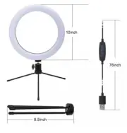 10" Ring Fill LED Light With Tripod Stand for Live Stream,Makeup,Selfie PhoneKit