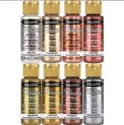 New DecoArt Dazzling Metallics Value Pack 8/Pkg