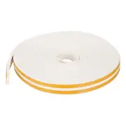 1Roll 2Pcs 23/64"x 5/32"x 17Ft EPDM Weather Seal Strip for Door Window, White