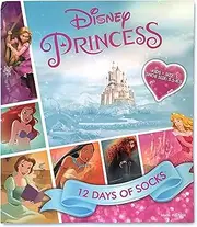Disney Princess 12 Days of Socks Advent Calendar Kids SML (Medium)
