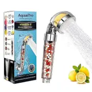 Vitamin C Filtered Shower Head - Fluoride & Chlorine Shower Filter Softens Hard Water