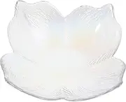 BESTOYARD Irregular Glass Bowl Unique Decorative Serving Bowl for Appetizers Salads and Desserts for Kitchen Parties and Holiday Gatherings and Easy to Clean Design