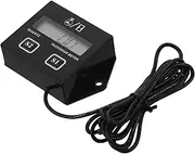 MUCKLILY 1 Set Tachometer for Atv Speedometer for Atv Lawn Mower Tachometer Tach Gauge Motorcycle Speedometer Chainsaw Pulse Tachometer. Rpm Meter Electronic Component Black