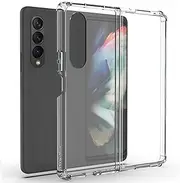 Clear Case Cover for Samsung Galaxy Z Fold 4 5G(2022),MH MOIHSING Soft Crystal TPU Bumper Cover [Anti-Yellow][Slim Fit][Ultra Clear][Anti-Scratch][Shockproof],Transparent Hard PC Protective Phone Case