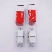 2 Pack Legrand RCD11W Radiant 2 Single-Pole Switches White Finish
