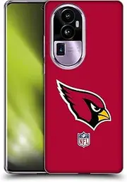 Head Case Designs Officially Licensed NFL Plain Arizona Cardinals Logo Soft Gel Case Compatible with Oppo Reno10 Pro+