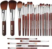 Set of 22 PCS Makeup Brush Kit for Foundation Liquid Blending Powder Eyeshadow Blush Cosmetics Concealer Brushes with Soft & Dense Bristles Assorted Color 1
