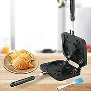 NATGAI Taiyaki Fish Shape Cake Pan Waffle Cake Maker Pan Fish-Shaped Pancake Double Pan Mold