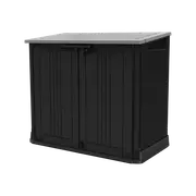 Keter 1.32 x 0.72 x 1.14m Black Store Prime Plastic Garden Shed