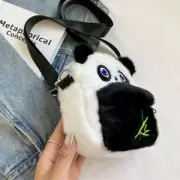 Animals Panda Shoulder Bag Cartoon Panda Backpack Student