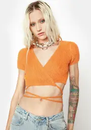 Sweet Never Sour Wrap Top
