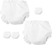 HOOTNEE 5pcs Doll Clothes Doll Clothing Doll House Accessories Doll Wardrobe Panty Doll Diapers Underwear for Doll Dolls Elastic Doll Underwear Doll Dress up Accessories White