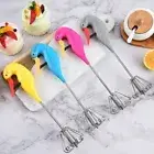 360°rotate Swan Egg Beater Semi-automatic Whisk Blending New Cream Beater