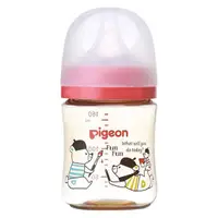 在飛比找蝦皮購物優惠-日本 ピジョン 貝親 奶瓶 母乳實感-塑膠瓶 160ml 熊