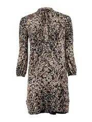 Leopard Print Patterned Dress