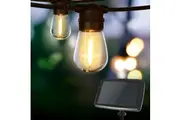 17m Solar Festoon Lights Outdoor LED String Light Christmas Party Garden Decor