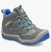Merrell Chameleon 7 Access MID WTRPF Hiking Boot Grey/Blue Unisex Little Kid 1