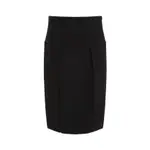 [Khaite] Khaite-Black Kidd Skirt-Donna 6 US