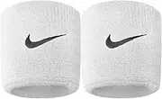 NIKE Premier Swoosh Singlewide Wristbands -Soft, Moisture-Wicking (1 Pair, 2.5" Wide)