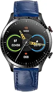 HOAIYO Smart Watch (Answer/Make Call), 1.3" AMOLED Touchscreen, Heart Rate/SpO2/Sleep Monitor, Steps Calories Counter IP68 Waterproof 100 Sports Fitness Watch for Android iOS iPhone (2 Straps)