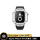 Golden Concept Apple Watch 41mm 銀錶框 黑皮革錶帶 WC-ROL41-SL