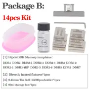 14/20Pcs/Set BGA Flocking Ball Stencil Special Kit, Direct Heat Stencil for DDR4