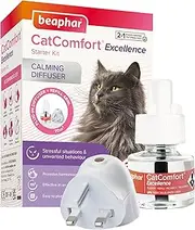 Beaphar | CatComfort Excellence | Calming Diffuser for Cats | Plug-in & Refill | Optimises Feelings of Reassurance & Well-Being | Promotes Harmonious Living | Covers 70m² Area | Lasts Up to 30 Days