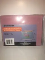 Essentials Collapsible Bin Storage Container Shine Everyday 9"x7"x7"