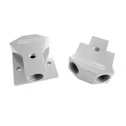 Aeroflow Billet Y-Block with 1/8" NPT Port - 8AN Inlet/Outlet, AF453-08S