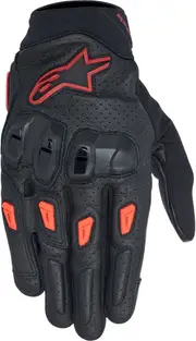 Alpinestars SP X 7, gloves , color: Black/Dark Red/Neon-Red , size: XL