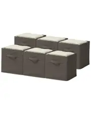 Sorbus Set of 6 Foldable Storage Cube Basket Bin