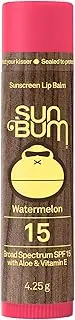 Sun Bum SPF 15 Sunscreen Lip Balm | Vegan and Cruelty Free Broad Spectrum UVA/UVB Lip Care with Aloe and Vitamin E for Moisturized Lips |Watermelon Flavor |.15 oz., 4.25 g