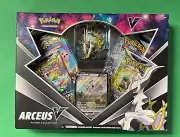 POKEMON TCG ARCEUS V FIGURE COLLECTION BOX (4 BOOSTER PACKS + PROMOS)