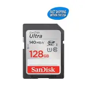 Sandisk Ultra 128GB SD Card SDXC Memory card for Cannon Nikon Kodak & Sony