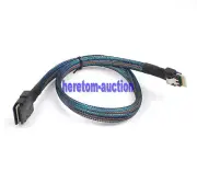 SLIM SAS SF-8654 4I 38Pin to MINI SAS 8087 36Pin server connection Cable 50cm
