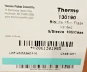 Thermo Fisher 130190 BioLite Cell Culture Treated Flasks 75 cm2 (Box of 100)