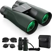 15x56 HD Binoculars for Adults High Powered: Deesoo Waterproof Binoculars for Hunting with Large View- Professional Binocular for Bird Watching Travel Hunting Stargazing,Green
