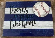 Kids / Adult Room Sports Decor Baseball Sign Blue/White -Brand New-SHIP 24 HOURS