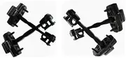 FRILIDAPARTS Door Check Strap Stopper 4 PCS of Set,intended for FORD FIESTA 2009-2017