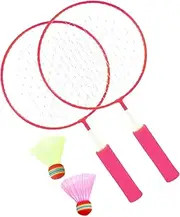Furtryvl Kids Badminton Rackets, Outdoor Badminton Set, Outdoor Sports Toys Lightweight Shuttlecock Racket for Beginner Leisure Play Home Yard Park Patio Lawn School Travel Family