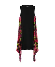 Versace Orchid Printed Dress IT40 Black