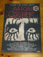 ALICE COOPER - SIGNED AUTOGRAPHED 2017 Australia Tour Poster - Laminated