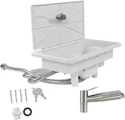 MAX COOL Caravan RV Shower Box Kit External with Lock Exterior Camper Trailer Boat Marine
