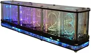 [Car Parts] Nixie Tube Clock Digital Led Alarm Clock Kit Large Font 6-Digit Display RGB Nixie Tube Clock Large DIY Clock [Easy to Replace]