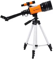 Student Teaching Equipment Refractive Astronomical Telescope Erect Optical Stellar Telescope with Tripod, Monocular